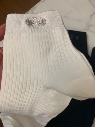 [사이즈가 있는 양말 필로이] 남/여 골지 발목 양말 4족 세트 남【S, M, L, XL】여【S, M, L】_컬러 랜덤 — 5점을 준 리뷰어가 2022년 6월 올린 사용 사진