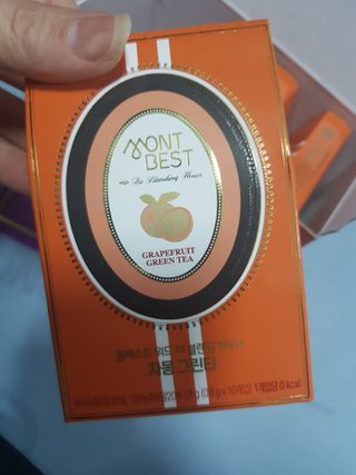 몽베스트 위드더 블랜딩 하우스 _자몽 그린티 — 5점을 준 리뷰어가 2022년 12월 올린 사용 사진