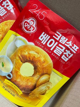 딜라이트 프로젝트 오뚜기스프 베이글칩 2종 — 4점을 준 리뷰어가 2021년 8월 올린 사용 사진