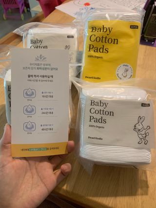 디어엘로디 프리미엄 유기농 베이비 솜티슈 40매 3 + 1 PACK — 4.5점을 준 리뷰어가 2021년 3월 올린 사용 사진