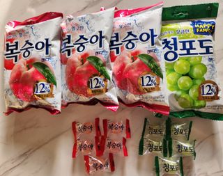 청포도캔디 복숭아캔디 — 5점을 준 리뷰어가 2022년 11월 올린 사용 사진
