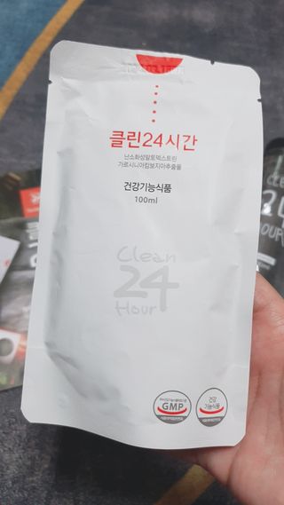 클린24시간 1BOX(5포) + 전용보틀(500ml) — 5점을 준 리뷰어가 2023년 2월 올린 사용 사진