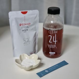 클린24시간 1BOX(5포) + 전용보틀(500ml) — 5점을 준 리뷰어가 2023년 6월 올린 사용 사진