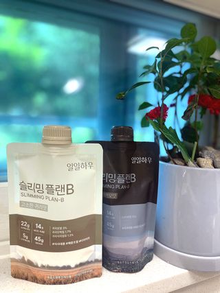 일일하우 슬리밍 플랜B 고소한 귀리맛, 진한 카카오맛 (체중조절식) — 4.5점을 준 리뷰어가 2023년 6월 올린 사용 사진