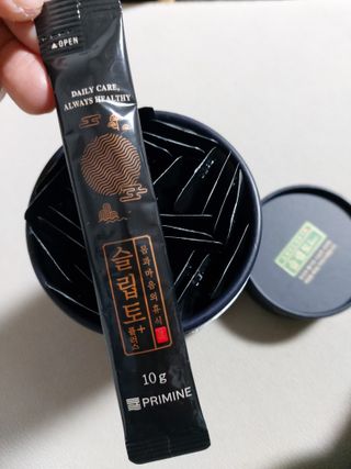프리마인 자체 기업부설 연구소에서 찾아낸 건강한 수면의 비밀.  슬립토 플러스 30포 — 2점을 준 리뷰어가 2021년 10월 올린 사용 사진
