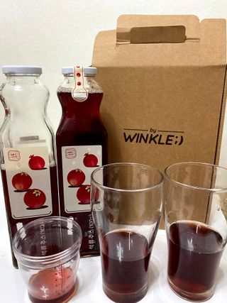[바이윙클] 페르시아 유기농 석류 착즙주스 750ml 2병 + 선물박스 세트 — 5점을 준 리뷰어가 2022년 3월 올린 사용 사진