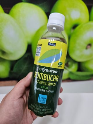 더그레잇티 콤부차 [매일유업] 더그레잇티 44kcal 콤부차 300ml *12개입 (오리지널 6개+베리리치 6개) — 5점을 준 리뷰어가 2023년 7월 올린 사용 사진