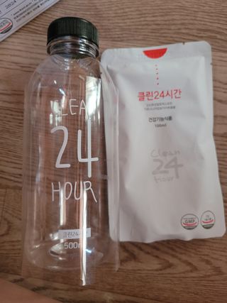클린24시간 1BOX(5포) + 전용보틀(500ml) — 5점을 준 리뷰어가 2022년 9월 올린 사용 사진