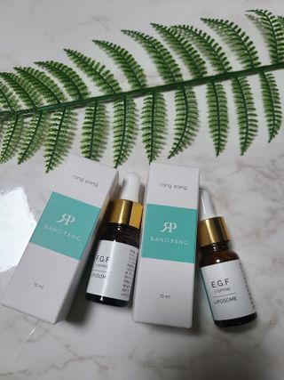 랑팡 EGF+FGF 10ppm 리포좀 앰플 원액 10ml — 5점을 준 리뷰어가 2021년 11월 올린 사용 사진