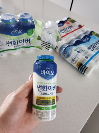 LIVE 매일바이오 썬화이버 드링킹 요거트 — 5점을 준 리뷰어가 2022년 8월 올린 사용 사진