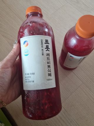 트롯전통식혜 트롯레드비트식혜 1리터 +500리터 — 5점을 준 리뷰어가 2021년 5월 올린 사용 사진