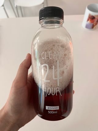 클린24시간 1BOX(5포) + 전용보틀(500ml) — 5점을 준 리뷰어가 2023년 8월 올린 사용 사진