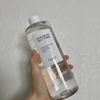 김정문알로에 큐어 큐어 알로에 워터 젤리 토너 500ml — 4점을 준 리뷰어가 2021년 4월 올린 사용 사진