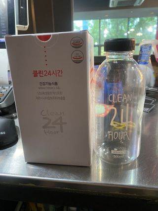 클린24시간 1BOX(5포) + 전용보틀(500ml) — 5점을 준 리뷰어가 2023년 8월 올린 사용 사진