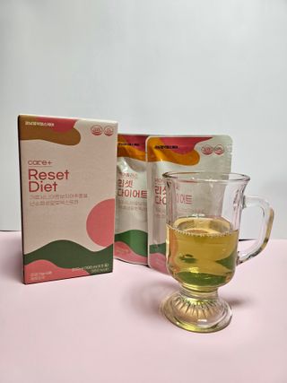 [경남제약헬스케어] 케어플러스 리셋 다이어트 청포도맛 100ml X 5포 (5일분) — 5점을 준 리뷰어가 2023년 4월 올린 사용 사진