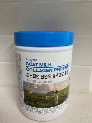메이준뉴트리 유러피언 산양유 콜라겐 프로틴 — 4점을 준 리뷰어가 2021년 6월 올린 사용 사진