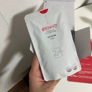 클린24시간 1BOX(5포) + 전용보틀(500ml) — 5점을 준 리뷰어가 2022년 10월 올린 사용 사진