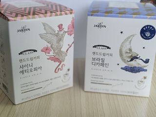 (주)쟈뎅 쟈뎅 클래스 핸드 드립 커피 10P 2종_디카페인 1종+랜덤 플레이버 1종 — 5점을 준 리뷰어가 2021년 4월 올린 사용 사진