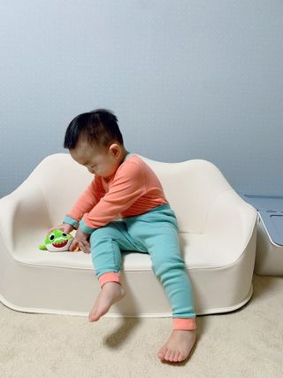 유비맘 캔디팡팡 내의/내복 상하 세트 — 5점을 준 리뷰어가 2021년 3월 올린 사용 사진