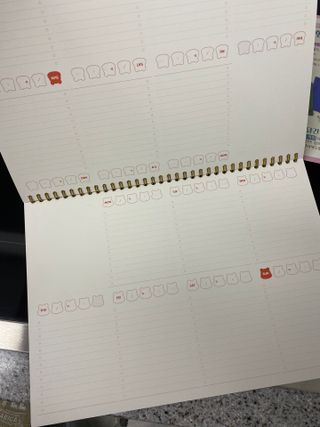 리훈 곰부 체크리스트+ 곰부 리무버블스티커 1장 — 5점을 준 리뷰어가 2021년 5월 올린 사용 사진