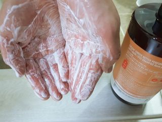 달리프 진저 베러 퍼퓸 탈모 완화 샴푸 1000ml 향 3종 — 5점을 준 리뷰어가 2021년 1월 올린 사용 사진