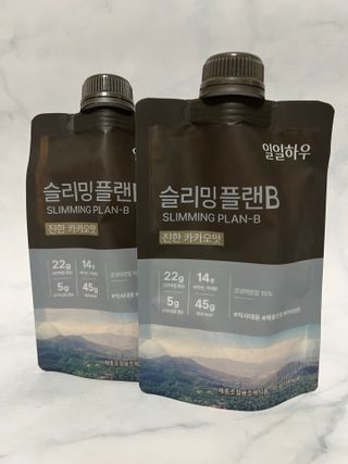 일일하우 슬리밍 플랜B 고소한 귀리맛, 진한 카카오맛 (체중조절식) — 5점을 준 리뷰어가 2023년 8월 올린 사용 사진