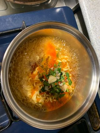 [풀무원] 자연은맛있다 정면, 백면, 홍면  세트 — 4.5점을 준 리뷰어가 2021년 4월 올린 사용 사진
