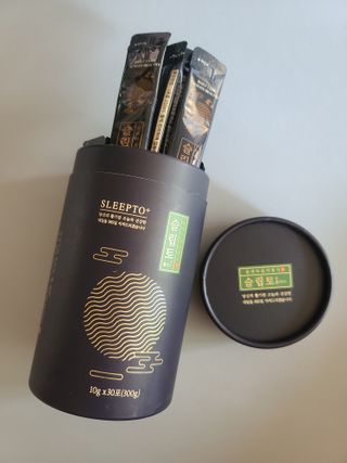 프리마인 자체 기업부설 연구소에서 찾아낸 건강한 수면의 비밀.  슬립토 플러스 30포 — 5점을 준 리뷰어가 2021년 10월 올린 사용 사진