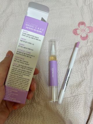 1+2 뷰젤 매직케어 손톱영양제+스톤푸셔+코인타올 셀프 네일케어 — 5점을 준 리뷰어가 2022년 10월 올린 사용 사진