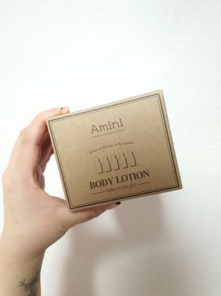 아미니 플라워 테라피 바디로션 5종키트 — 5점을 준 리뷰어가 2021년 1월 올린 사용 사진