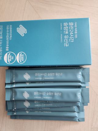 클린24시간 슬림앤유산균 1박스 (3.5g X 15포) — 5점을 준 리뷰어가 2023년 2월 올린 사용 사진
