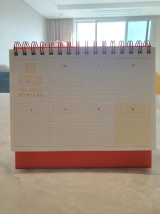 리훈 곰부 세우는 체크리스트 위클리 탁상 플래너 주간 일주일 계획표 — 5점을 준 리뷰어가 2023년 2월 올린 사용 사진
