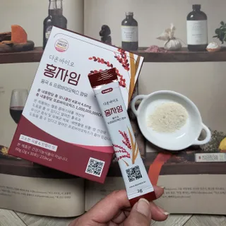 하루 1포로 콜레스테롤, 유산균, 고역가 소화효소까지 한번에 섭취! 다온바이오 홍자임 1개월분(30포) — 5점을 준 리뷰어가 2022년 12월 올린 사용 사진