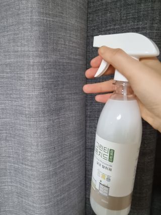 [엠메이데이] 그린티 피톤치드 감쪽같이 500ml + 손소독액 50ml — 5점을 준 리뷰어가 2021년 12월 올린 사용 사진