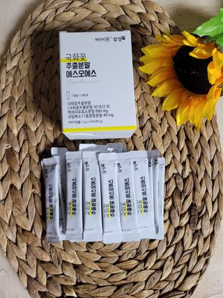 체인미 국화꽃 추출분말 에스오에스 곡류효소 과일채소 17종 혼합 분말 스틱 — 5점을 준 리뷰어가 2022년 1월 올린 사용 사진