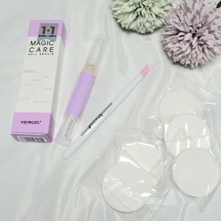 1+2 뷰젤 매직케어 손톱영양제+스톤푸셔+코인타올 셀프 네일케어 — 5점을 준 리뷰어가 2023년 4월 올린 사용 사진