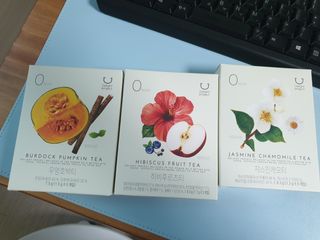 딜라이트 프로젝트 블렌딩티 우엉호박티, 히비후르츠티, 쟈스민캐모티 — 5점을 준 리뷰어가 2021년 7월 올린 사용 사진