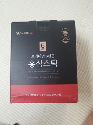 [푸름웰니스] 프리미엄 6년근 홍삼스틱 3mg x 100포 — 5점을 준 리뷰어가 2022년 3월 올린 사용 사진