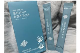 클린24시간 슬림앤유산균 1박스 (3.5g X 15포) — 5점을 준 리뷰어가 2023년 6월 올린 사용 사진