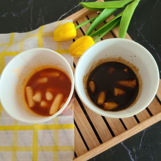 유비쿡 컵떡볶이 매운컵떡볶이2개/ 짜장컵떡볶이 2개  총 4개세트 — 5점을 준 리뷰어가 2021년 5월 올린 사용 사진