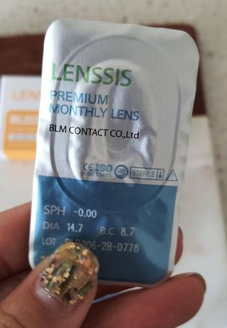 렌시스 LENSSIS [ 렌시스 ] 꾸안꾸템 , 낀 듯 안 낀 듯 자연스러운 ＃블리스시리즈 1개월용 ｜ 2컬러 중 택1 ｜ — 4.5점을 준 리뷰어가 2021년 4월 올린 사용 사진