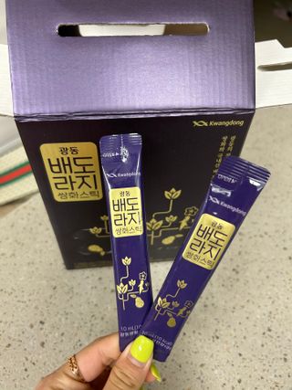 광동생활건강 나우 [광동] 배도라지 쌍화스틱 10mL x 100포 — 5점을 준 리뷰어가 2023년 3월 올린 사용 사진