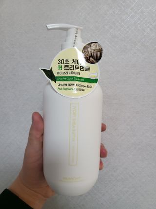 멈칫(MUMCHIT) 멈칫 단백질 퀵트리트먼트 — 5점을 준 리뷰어가 2022년 1월 올린 사용 사진