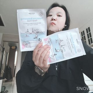 세뚜아(Cettua) 나우[세뚜아] 모이스처 밸런싱 페이셜 마스크 Cettua Moisture Balancing Facial Mask 4매 — 4점을 준 리뷰어가 2023년 12월 올린 사용 사진