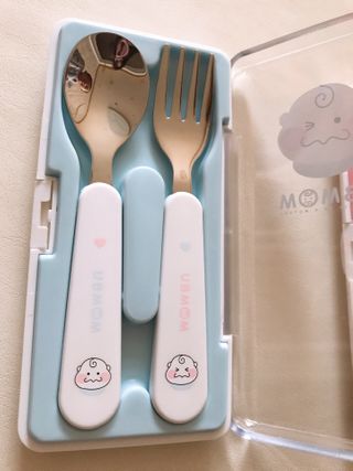 유비맘 스푼포크 케이스 세트 1+1 _컬러랜덤 발송 — 5점을 준 리뷰어가 2020년 12월 올린 사용 사진