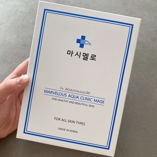 닥터마시멜로 닥터마스멜로 마블러스 아쿠아 클리닉 마스크 — 5점을 준 리뷰어가 2021년 7월 올린 사용 사진