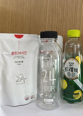 클린24시간 1BOX(5포) + 전용보틀(500ml) — 5점을 준 리뷰어가 2023년 7월 올린 사용 사진