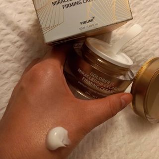 피부미 골드베릴 미라클페어 세레이징 퍼밍 크림 50ml — 5점을 준 리뷰어가 2021년 11월 올린 사용 사진