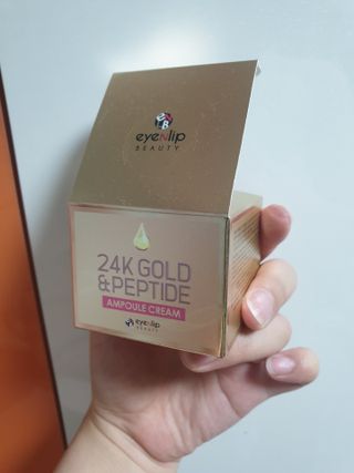 아이앤립 / EYENLIP 아이앤립 24K 골드 N 펩타이드 앰플 크림 — 5점을 준 리뷰어가 2021년 6월 올린 사용 사진