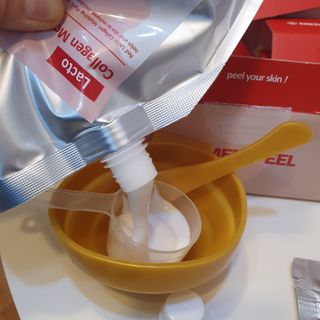 메디필 레드 락토 콜라겐 모델링 팩 — 5점을 준 리뷰어가 2021년 3월 올린 사용 사진